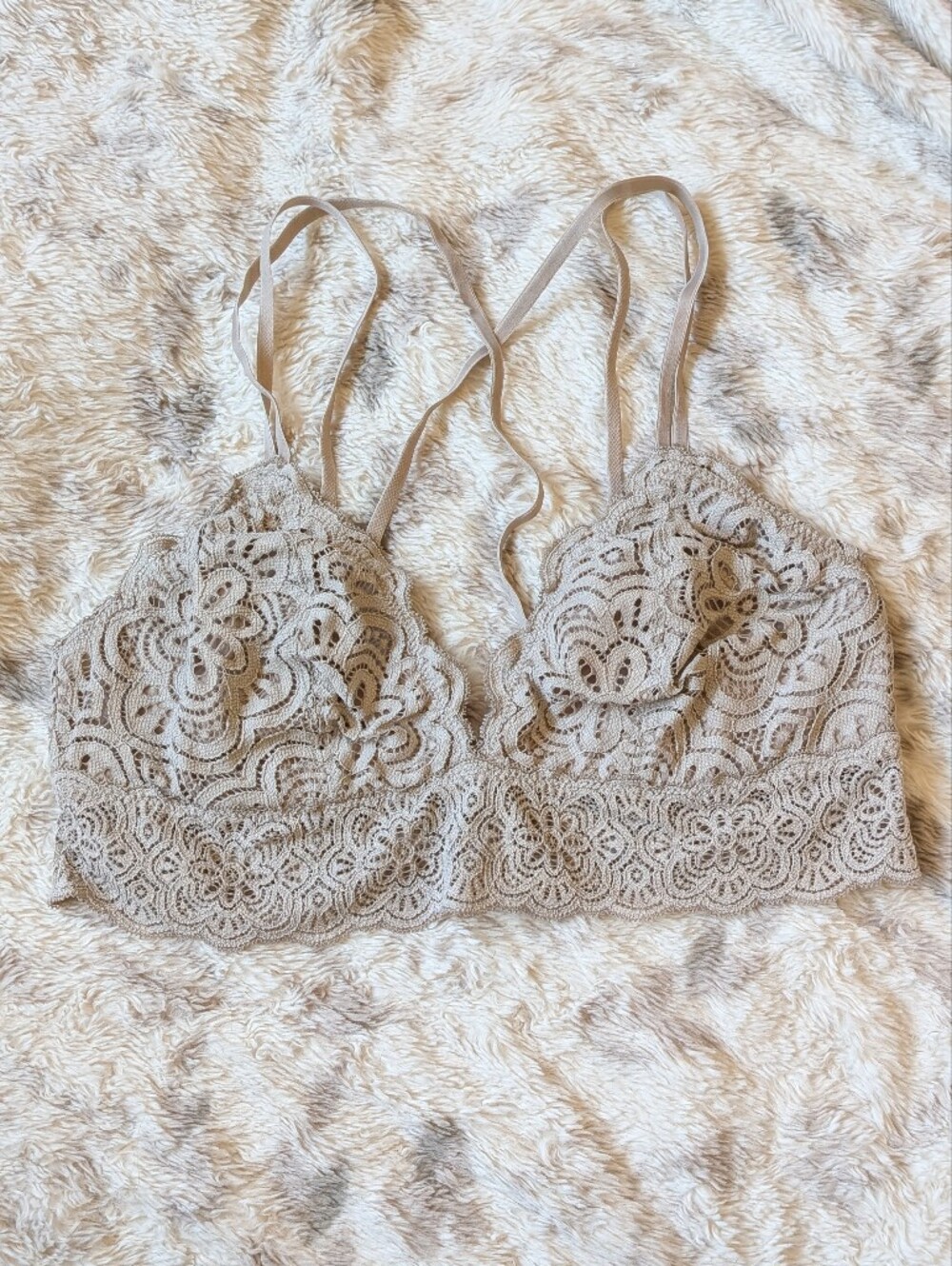 Aerie | Strappy Lace Bralette | Size Large